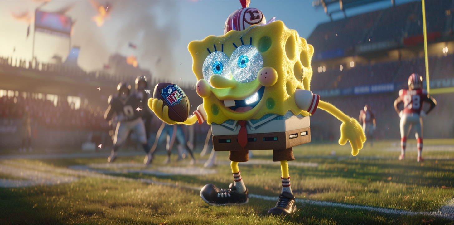 You are currently viewing Super Bowl meets Bikini Bottom: een knap staaltje AR-sportverslaggeving 